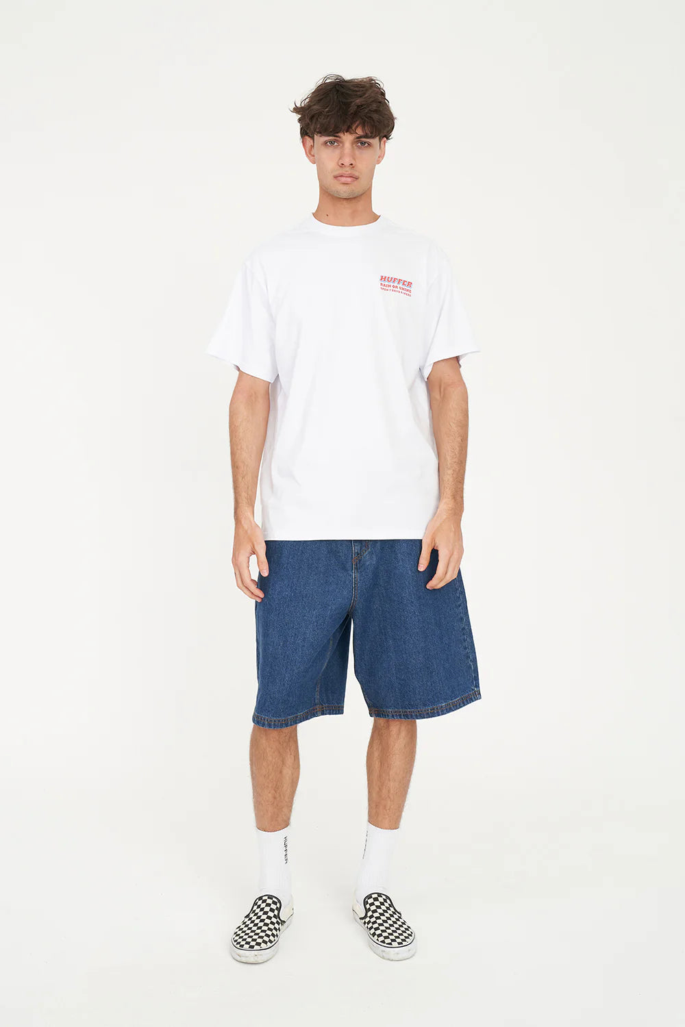 Huffer Sup Tee 190/Legendary - White - Stencil