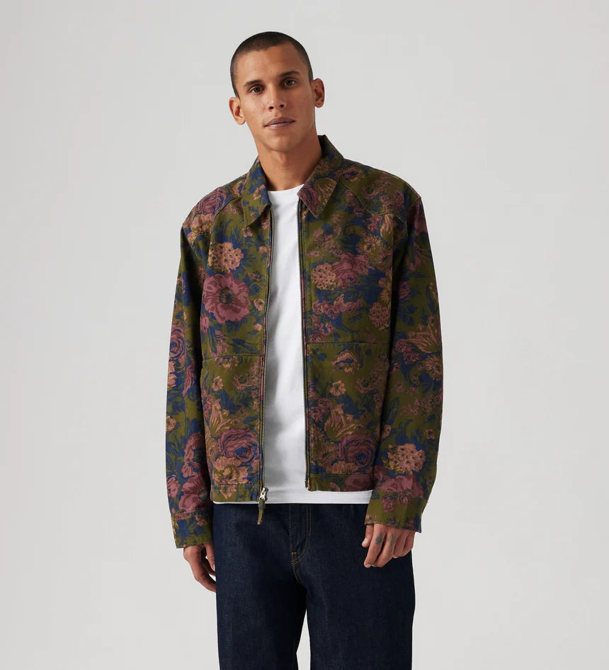Levi's Men's Polk Jacket - Cooper Floral Dark Olive
