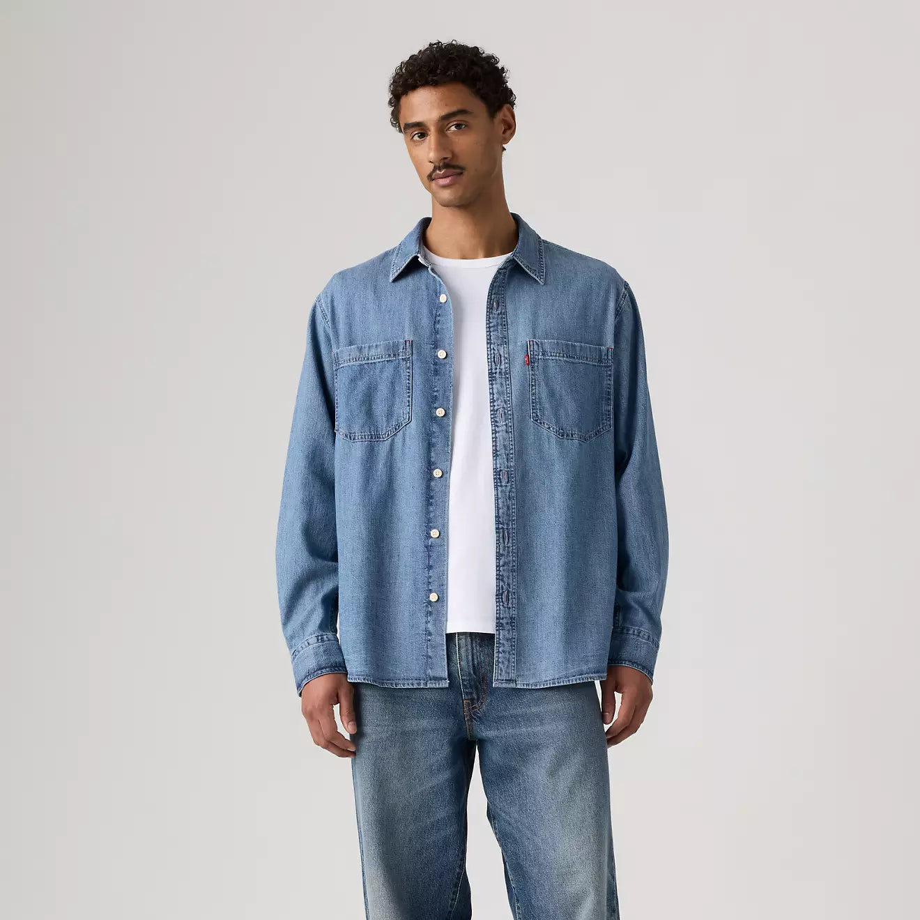 Levi's Men's Mariposa Worker Shirt - Ani Mid Wash