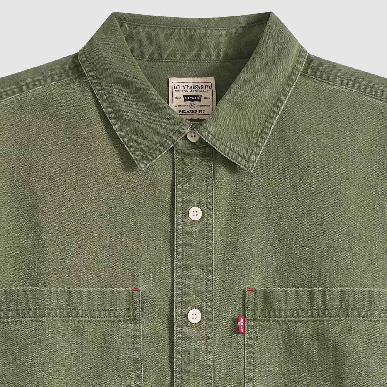 Levi's Men's Mariposa Worker Shirt - Nabali Olive Wash