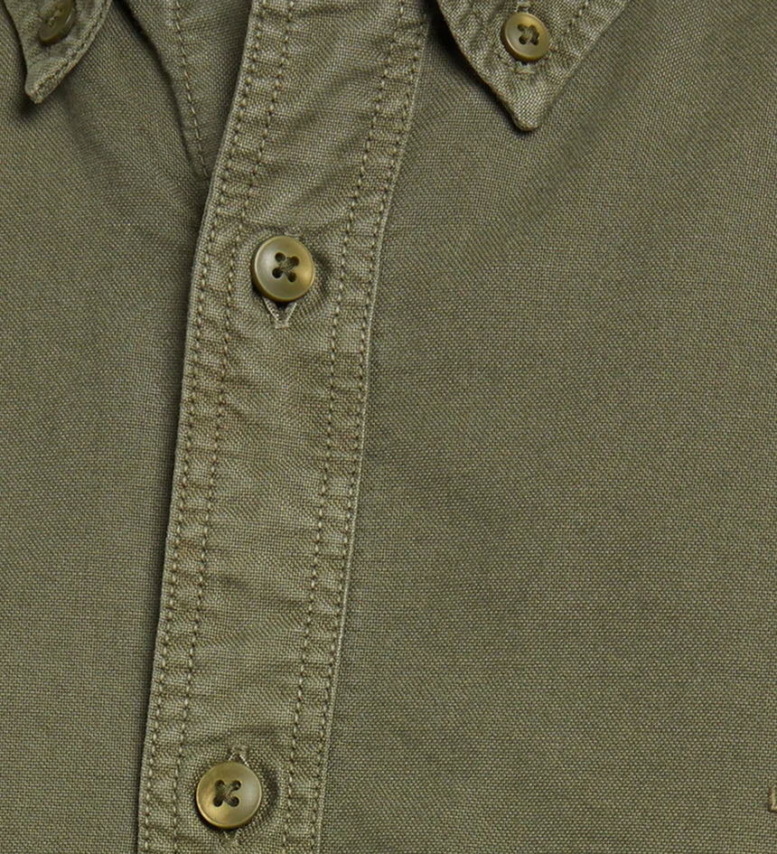 Levi's Men's Authentic Button Down Shirt - Parks Sage Garment Dye - Stencil