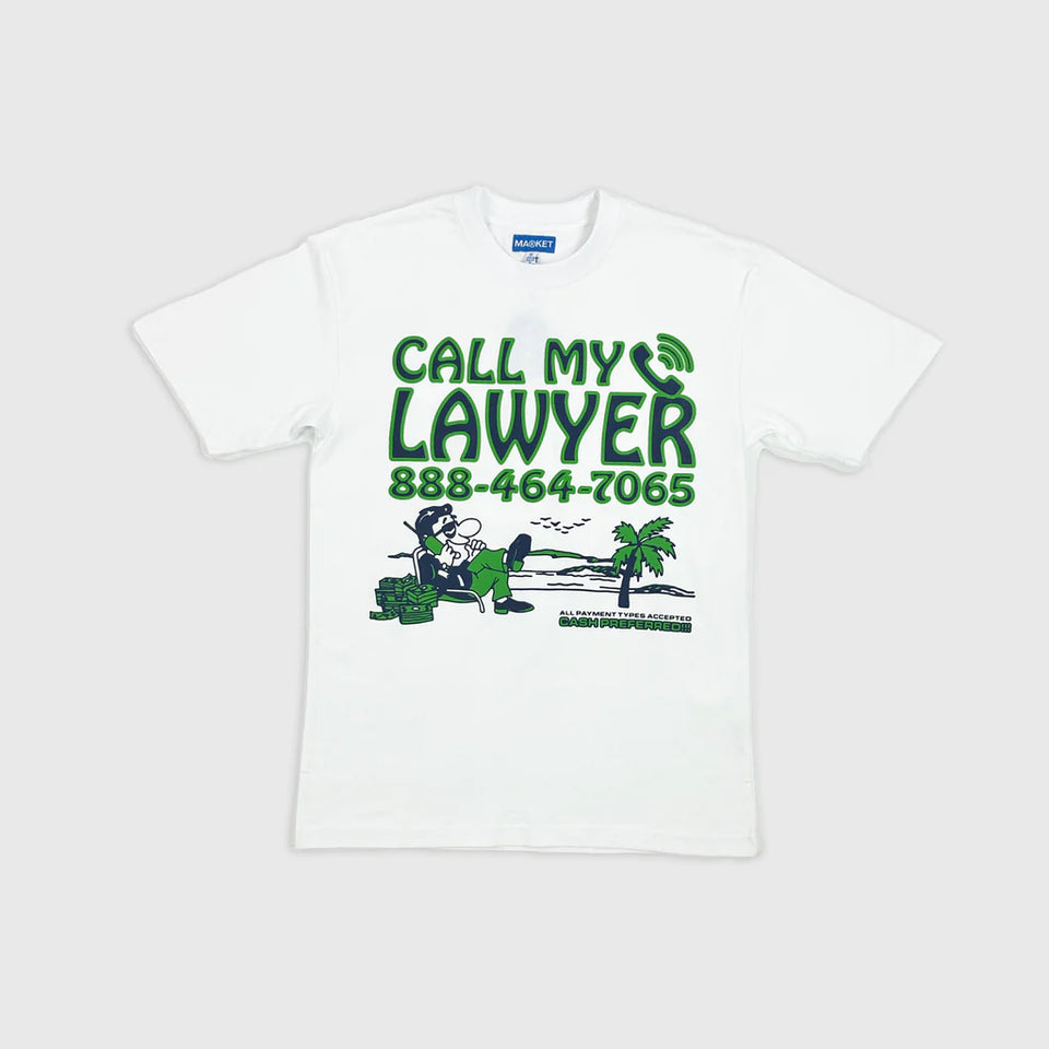 Market Offshore Lawyer Tee White