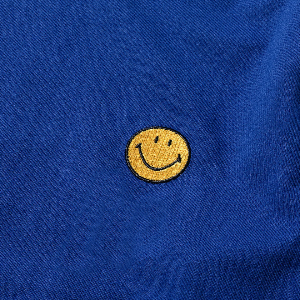 Market Smiley Badge T-Shirt - Blue