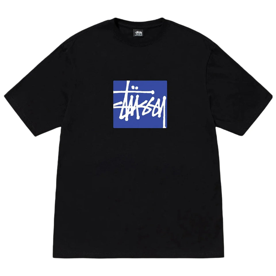 Stussy Stock Box HW SS Tee Black