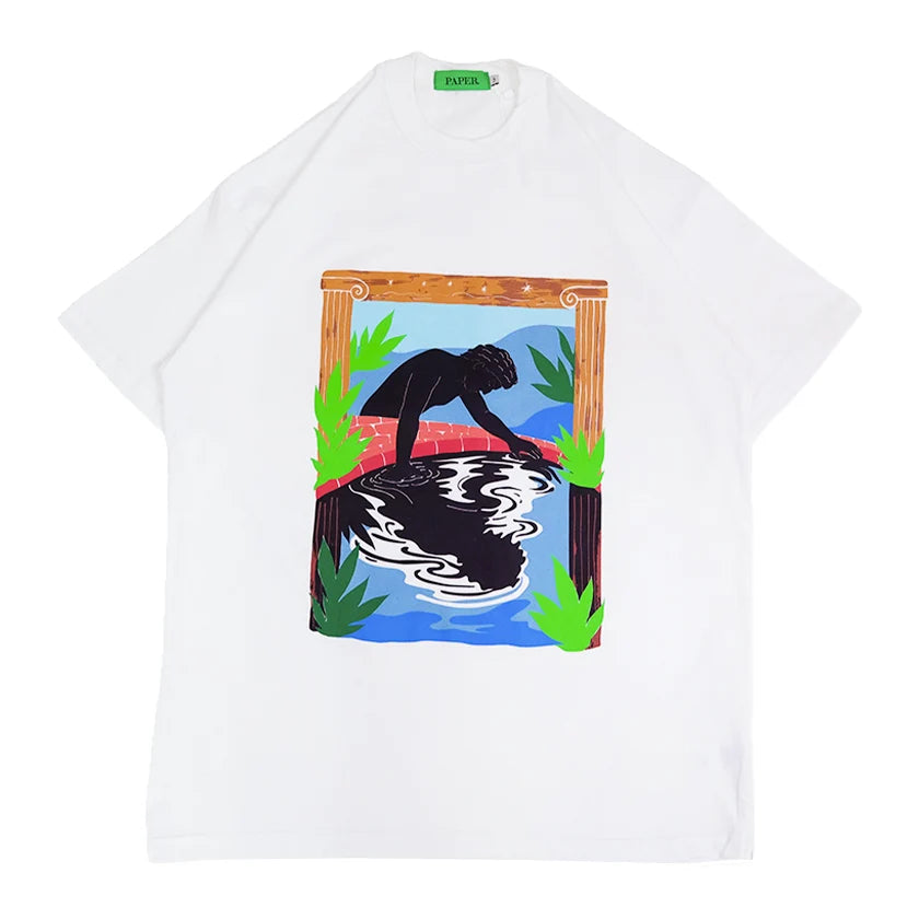 Paper Narsisus Tee - White