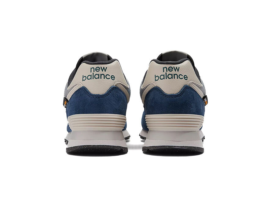New Balance 574 - NB Navy with Slate Grey and New Spruce - Stencil