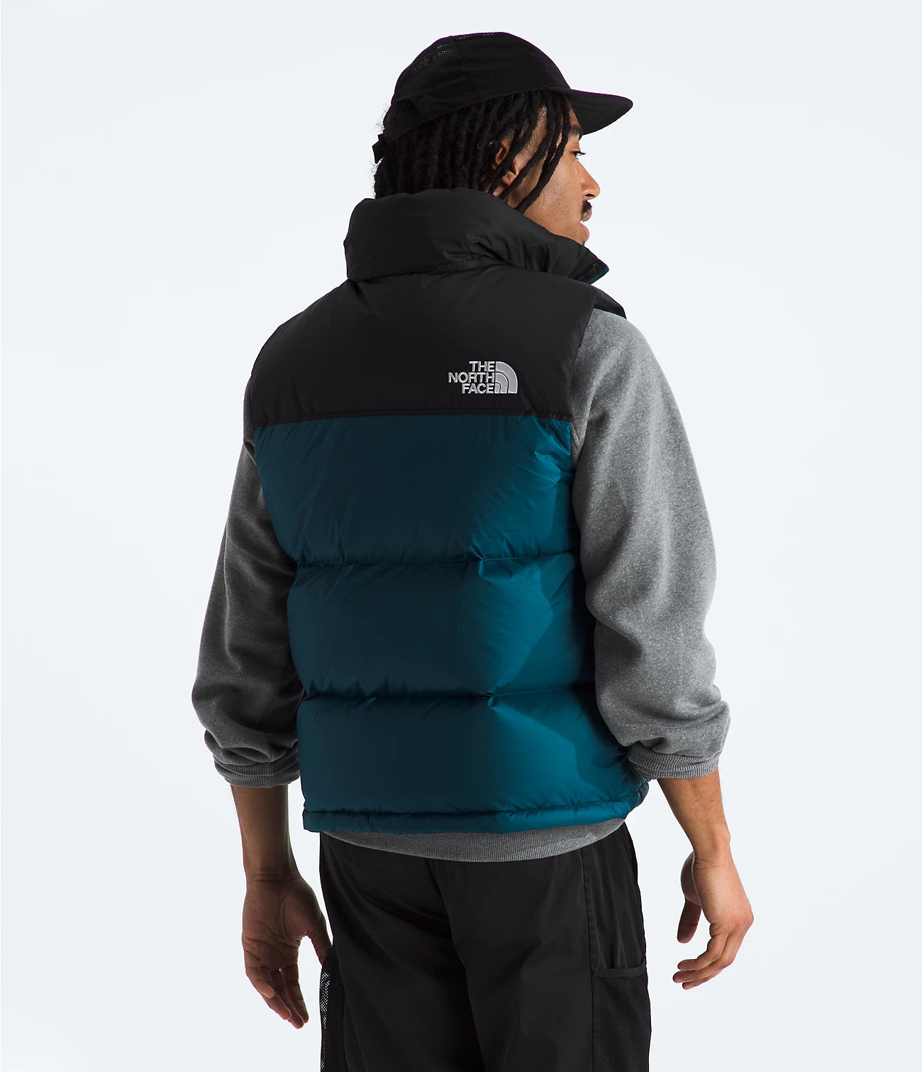 The North Face Men’s 1996 Retro Nuptse Vest - Midnight Petrol/TNF Black - Stencil