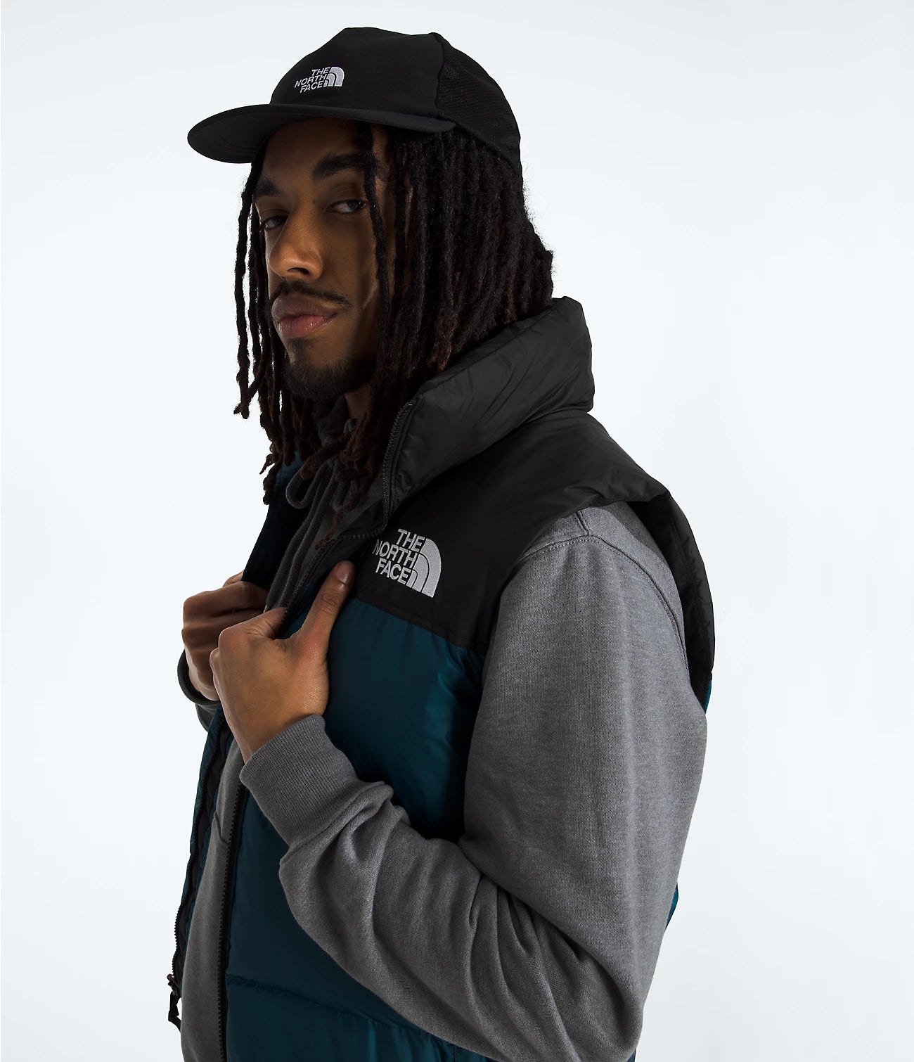 The North Face Men’s 1996 Retro Nuptse Vest - Midnight Petrol/TNF Black - Stencil