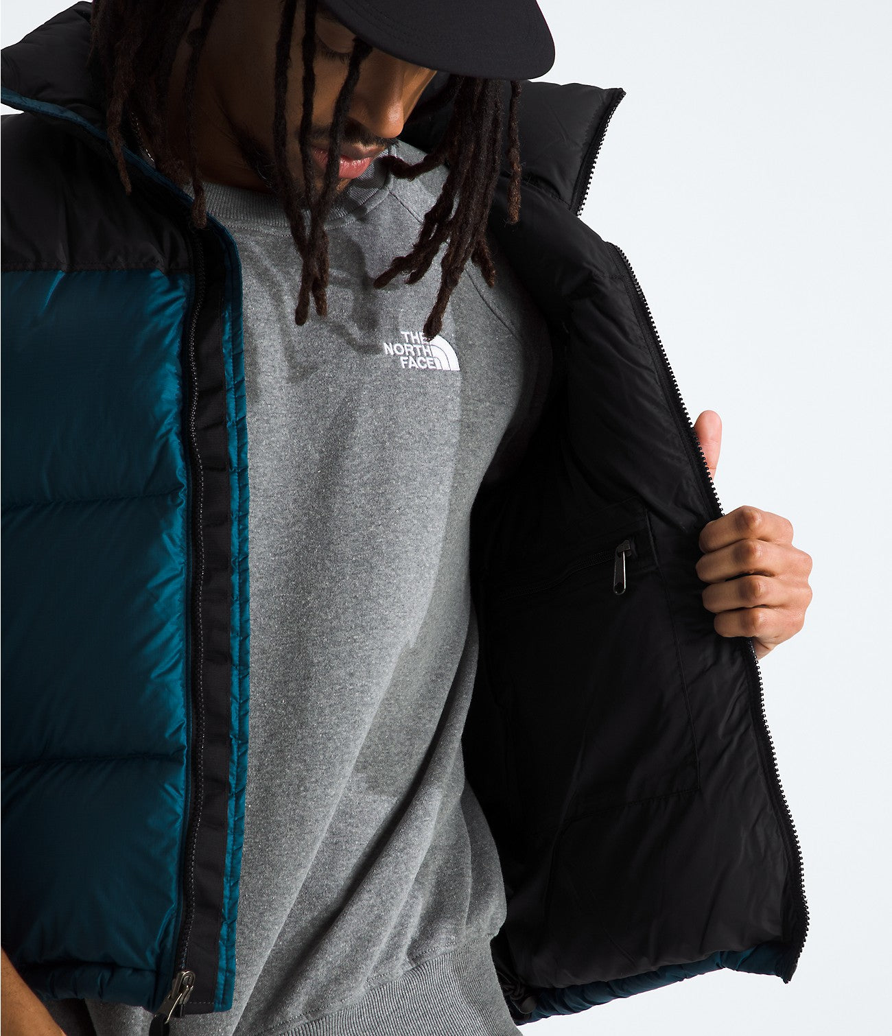 The North Face Men’s 1996 Retro Nuptse Vest - Midnight Petrol/TNF Black - Stencil