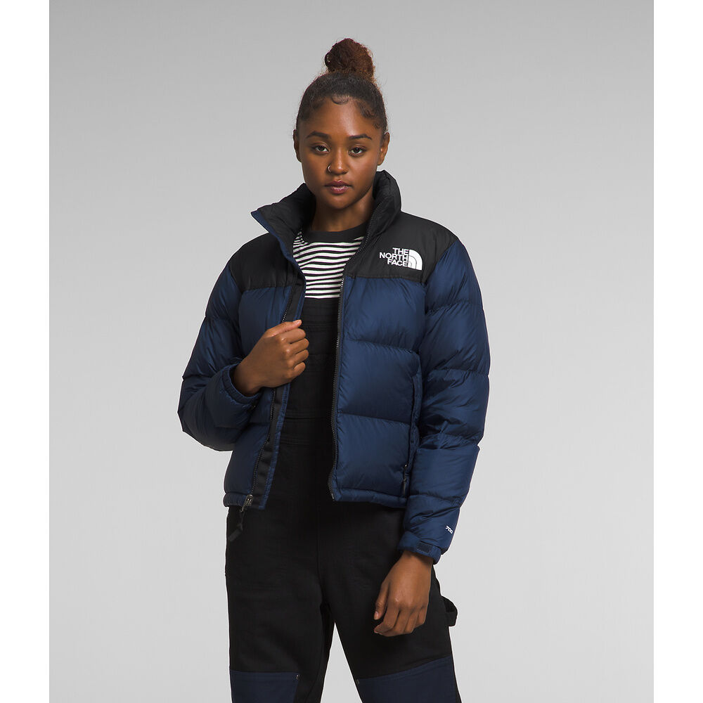 The North Face Women's 1996 Retro Nuptse Jacket Summit Navy/TNF Black - Stencil