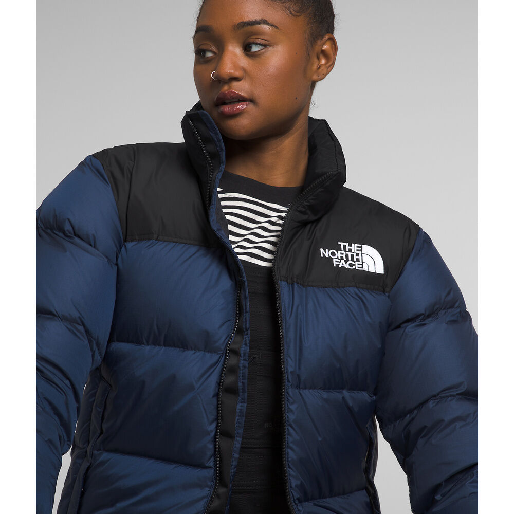 The North Face Women's 1996 Retro Nuptse Jacket Summit Navy/TNF Black - Stencil