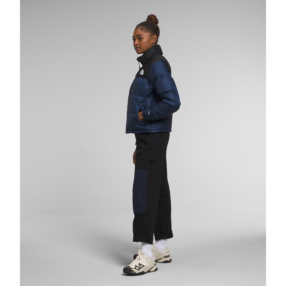 The North Face Women's 1996 Retro Nuptse Jacket Summit Navy/TNF Black - Stencil