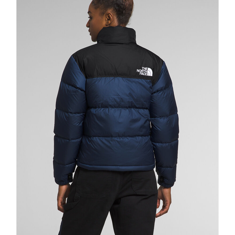 The North Face Women's 1996 Retro Nuptse Jacket Summit Navy/TNF Black - Stencil