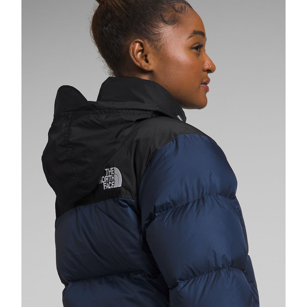 The North Face Women's 1996 Retro Nuptse Jacket Summit Navy/TNF Black - Stencil
