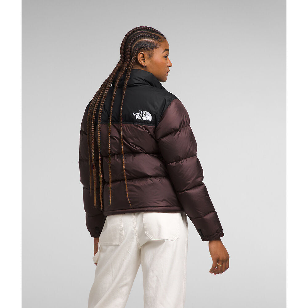 The North Face Women's 1996 Retro Nuptse Jacket Coal Brown/TNF Black - Stencil