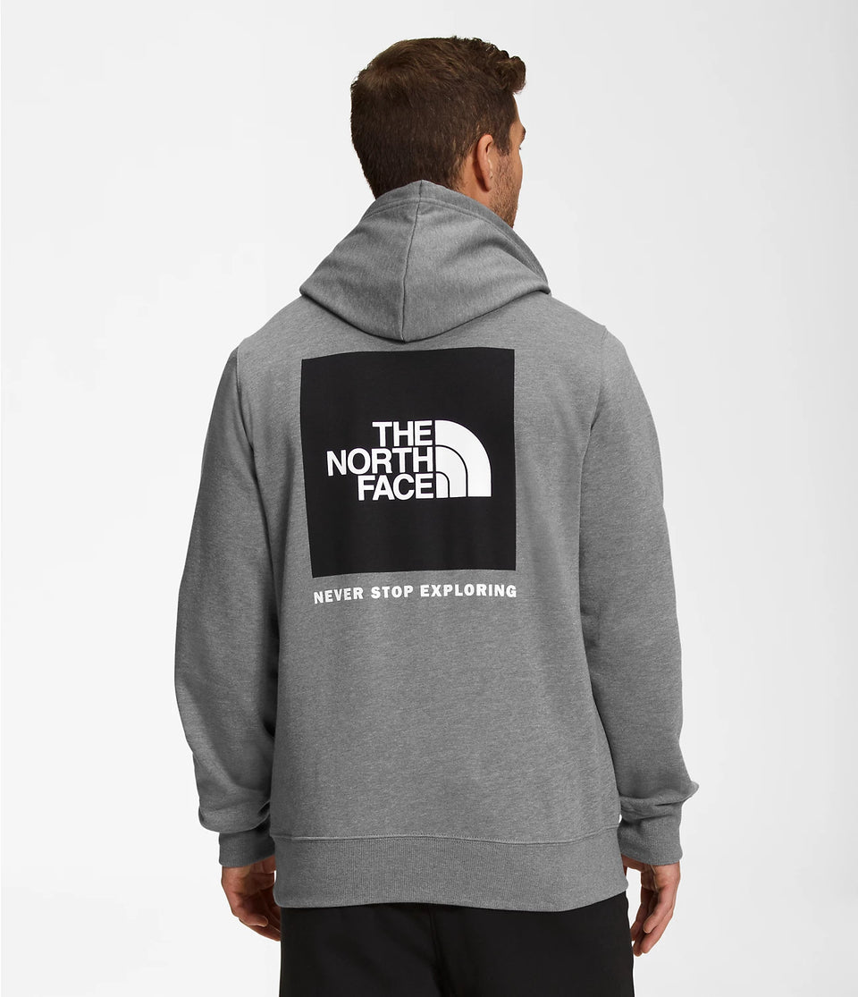 The North Face Men’s Box NSE Pullover Hoodie TNF Medium Grey Heather/TNF Black