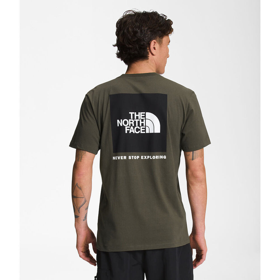 The North Face Men's Short-Sleeve Box NSE Tee New Taupe Green/TNF Black