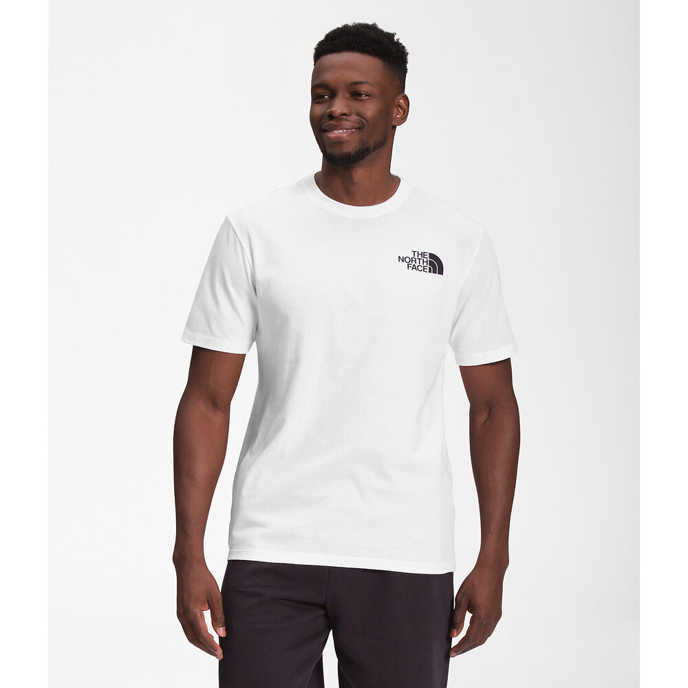 The North Face Men's Short-Sleeve Box NSE Tee TNF White/TNF Black - Stencil