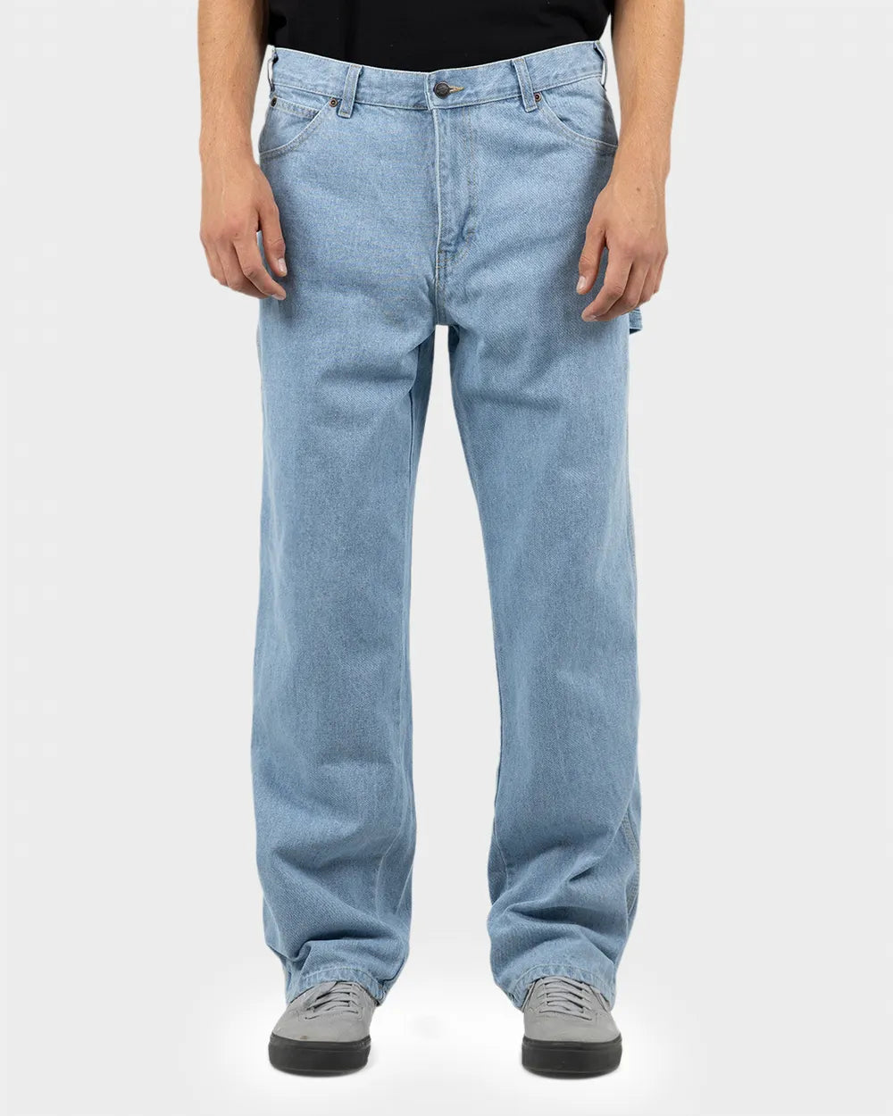 Dickies 1993 Relaxed Heavyweight Denim Carpenter Jean - Light Indigo - Stencil