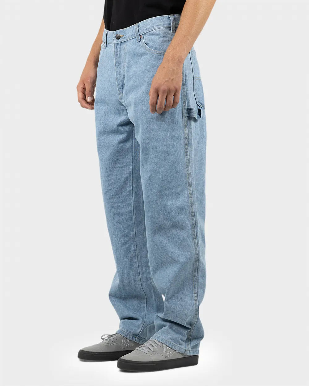 Dickies 1993 Relaxed Heavyweight Denim Carpenter Jean - Light Indigo - Stencil