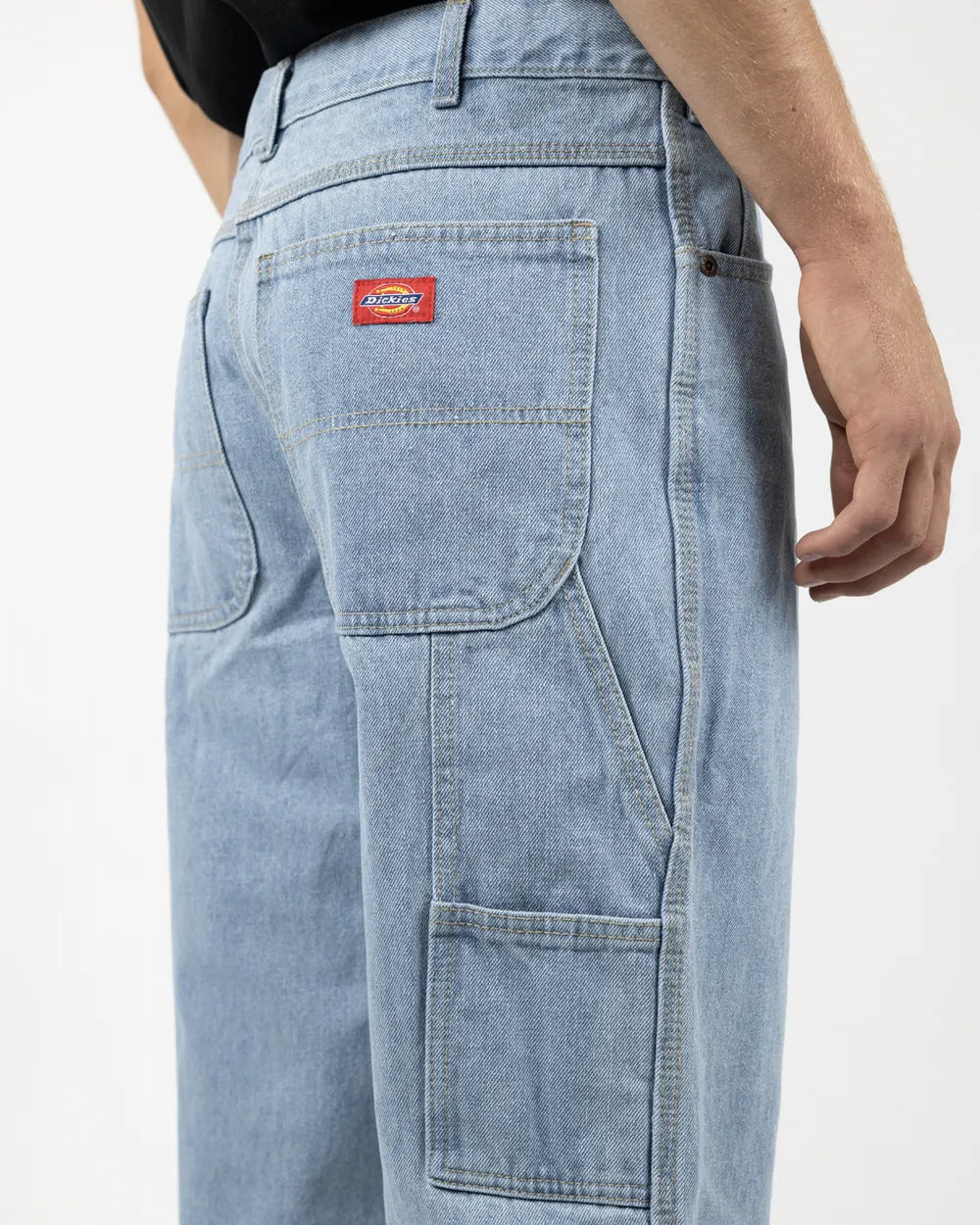 Dickies 1993 Relaxed Heavyweight Denim Carpenter Jean - Light Indigo - Stencil
