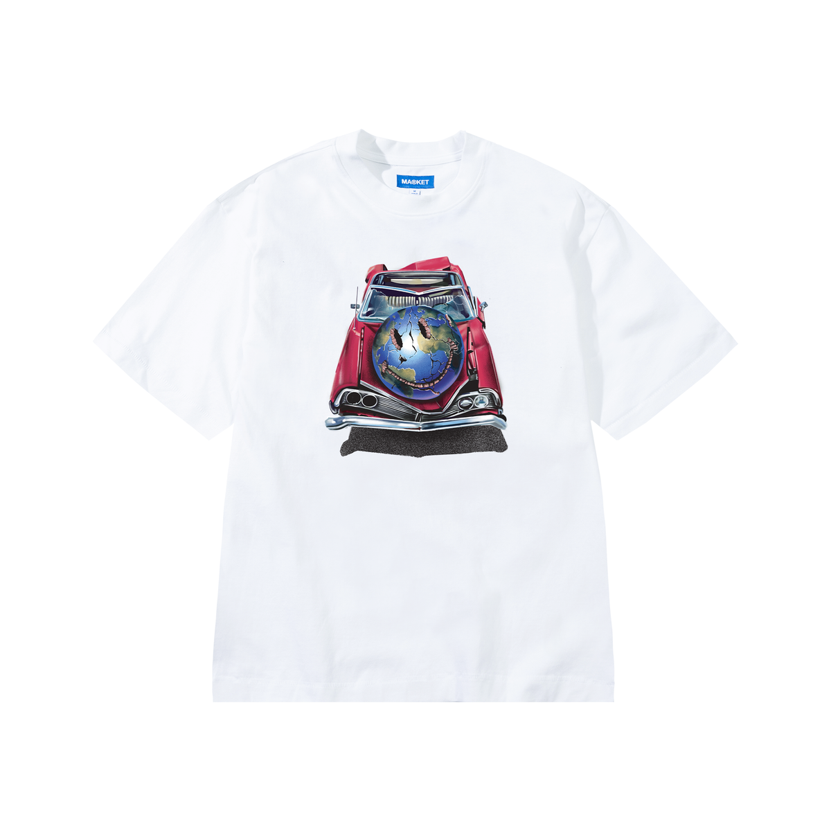 Market Pride In My Ride T-Shirt - White - Stencil