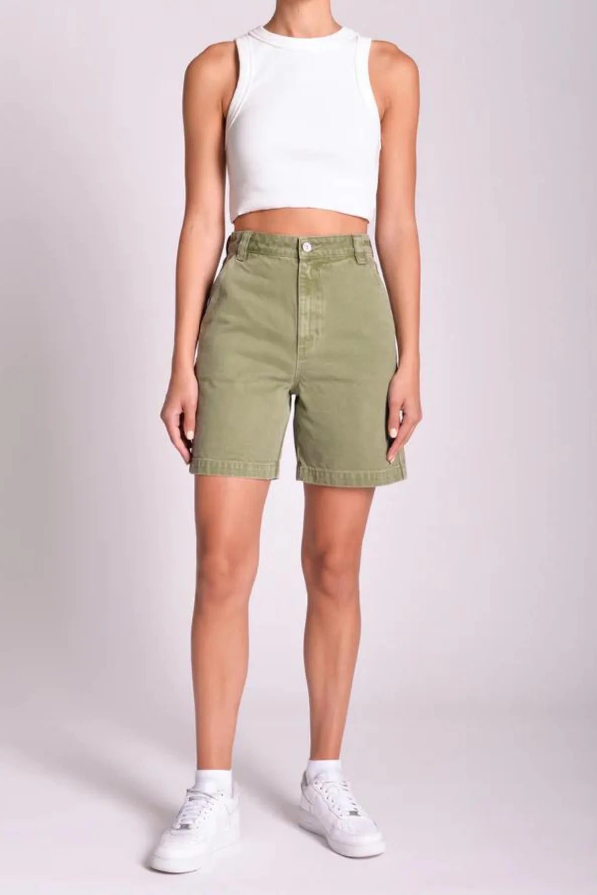 ABrand Carrie Carpenter Short - Faded Army - Stencil