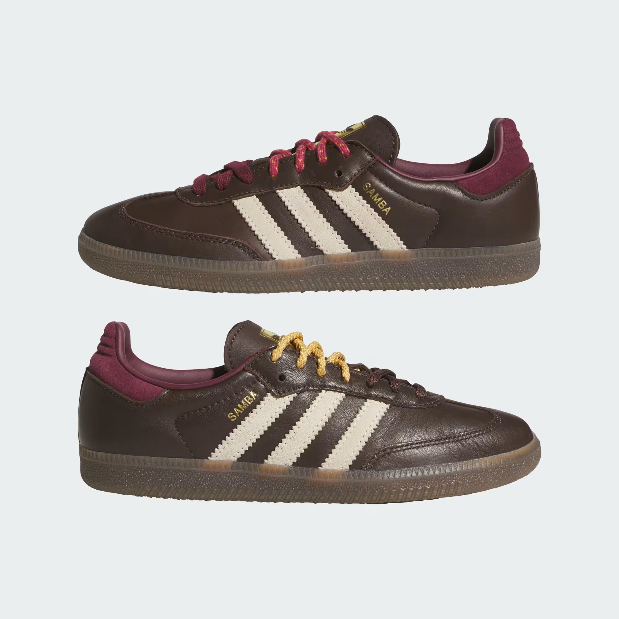 Adidas Women's Samba OG - Brown / Warm Vanilla / Maroon