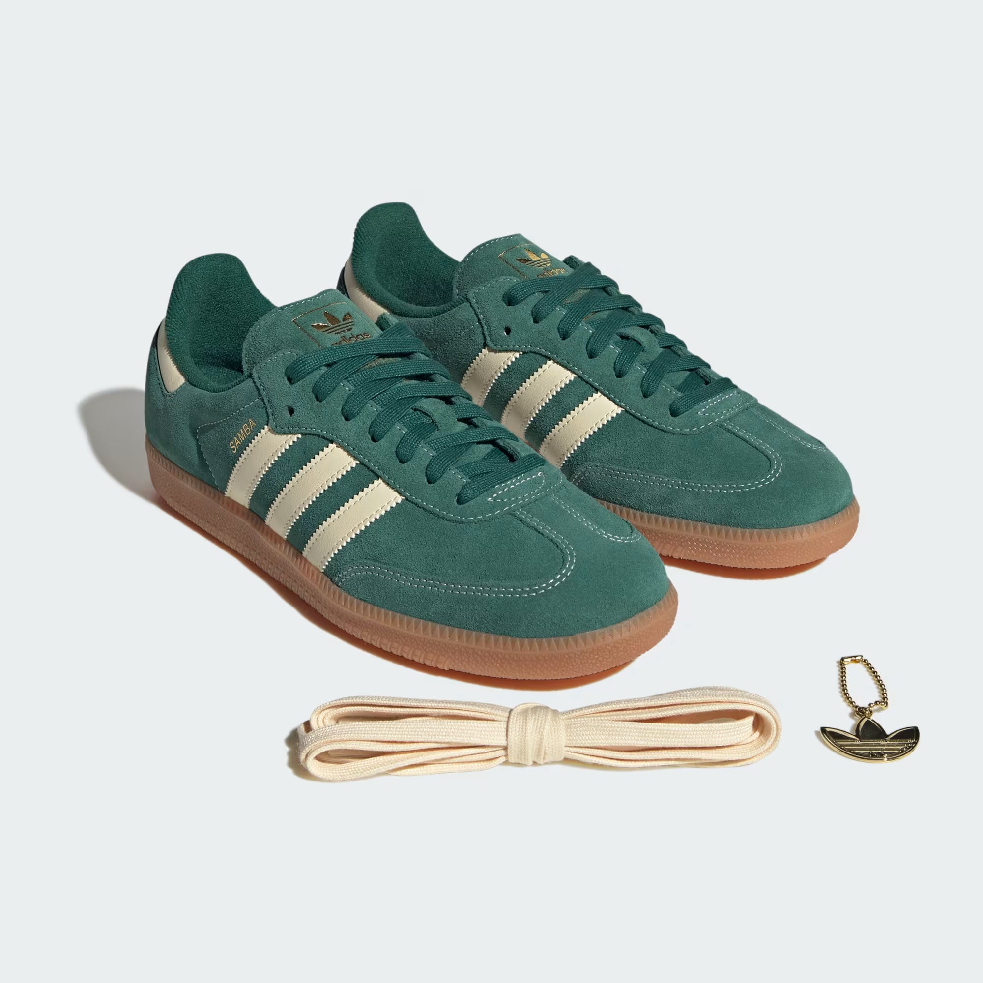 Adidas Samba OG - Collegiate Green / Warm Vanilla / Gum - Stencil