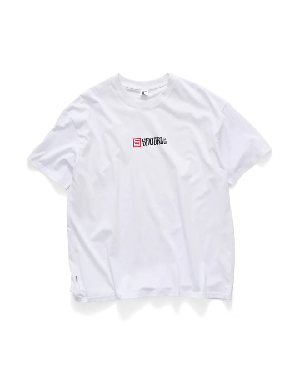 S-Double S Cube Mid Block SS Tee - White