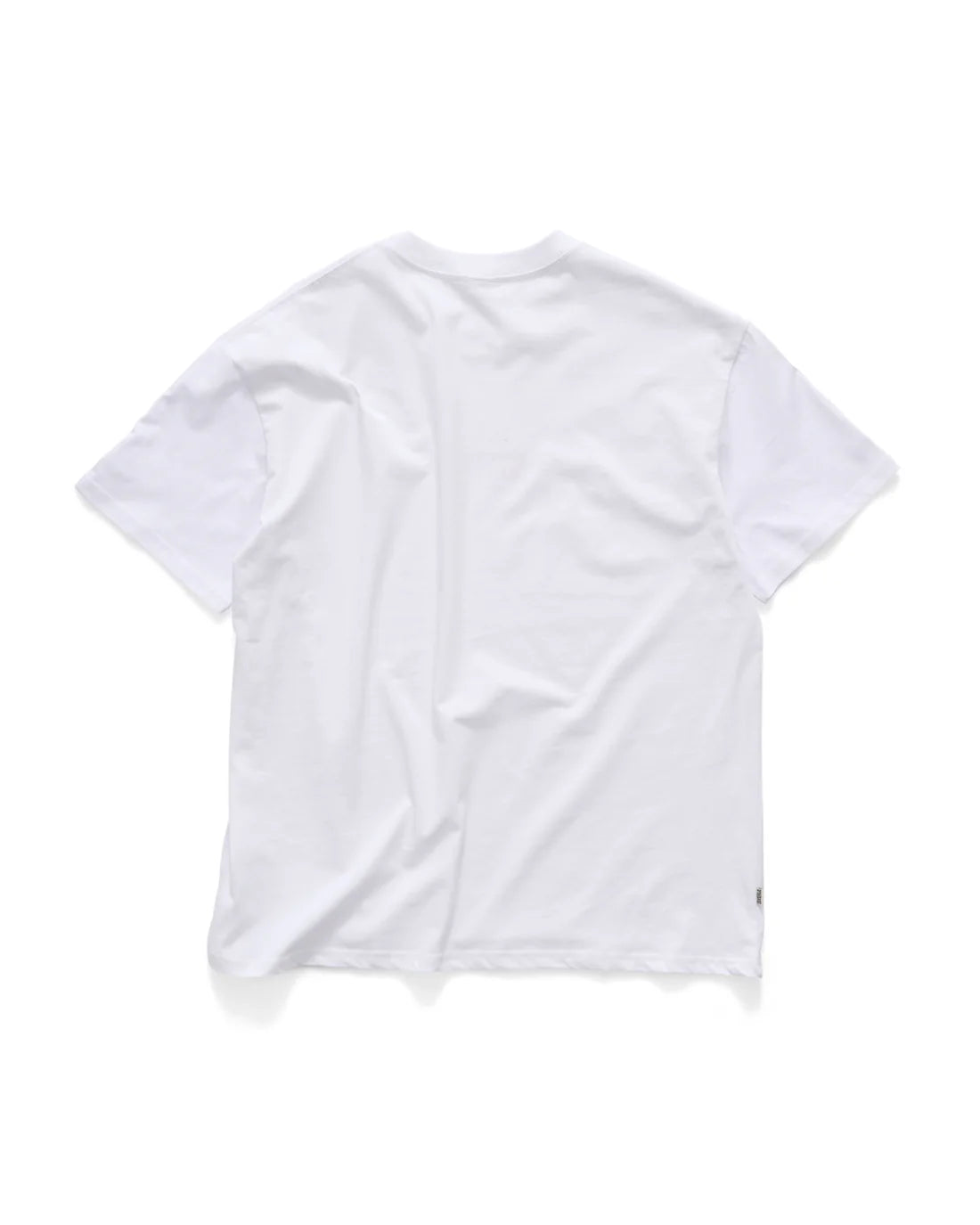 S-Double S Cube Mid Block SS Tee - White - Stencil