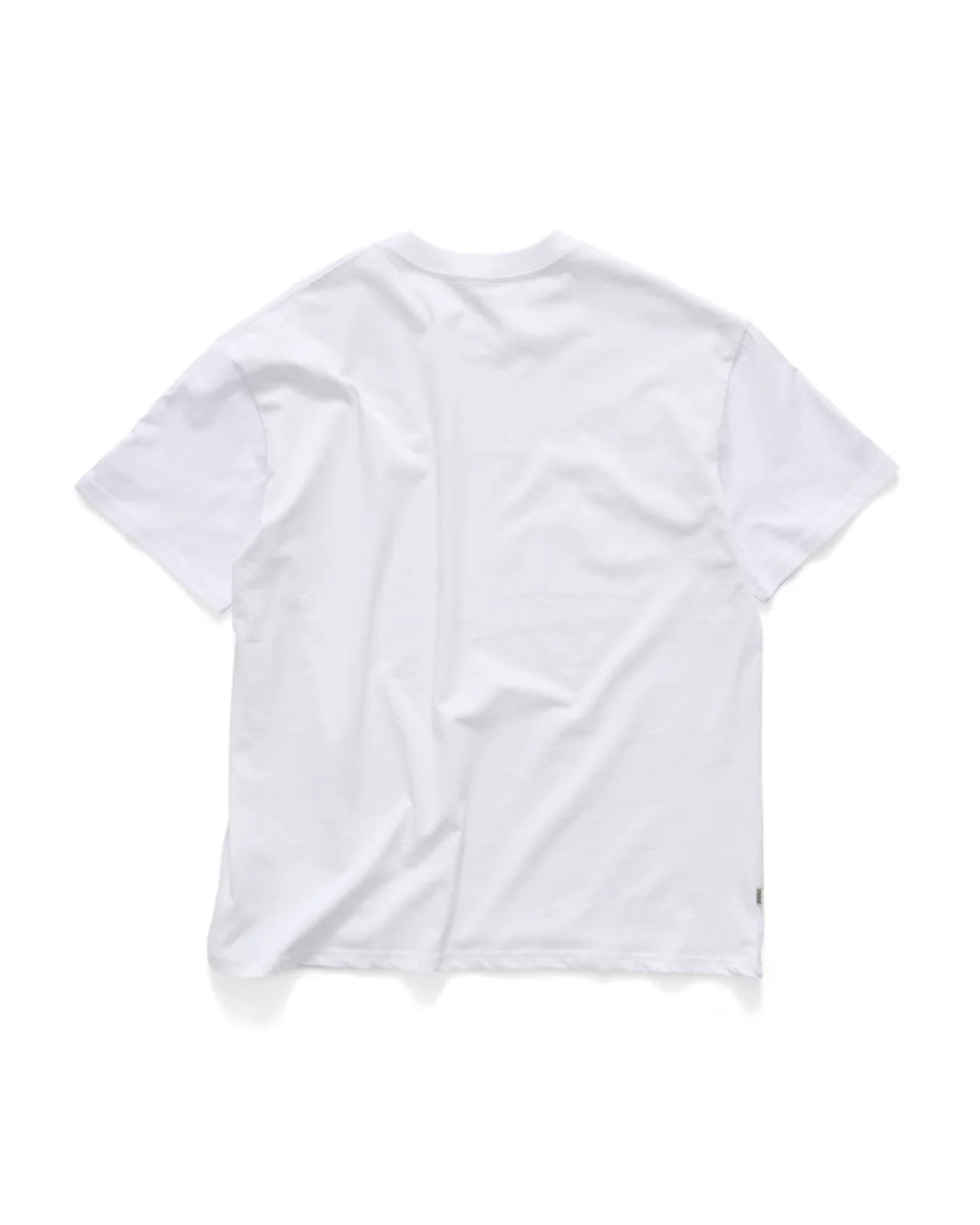 S-Double S Cube Mid Block SS Tee - White