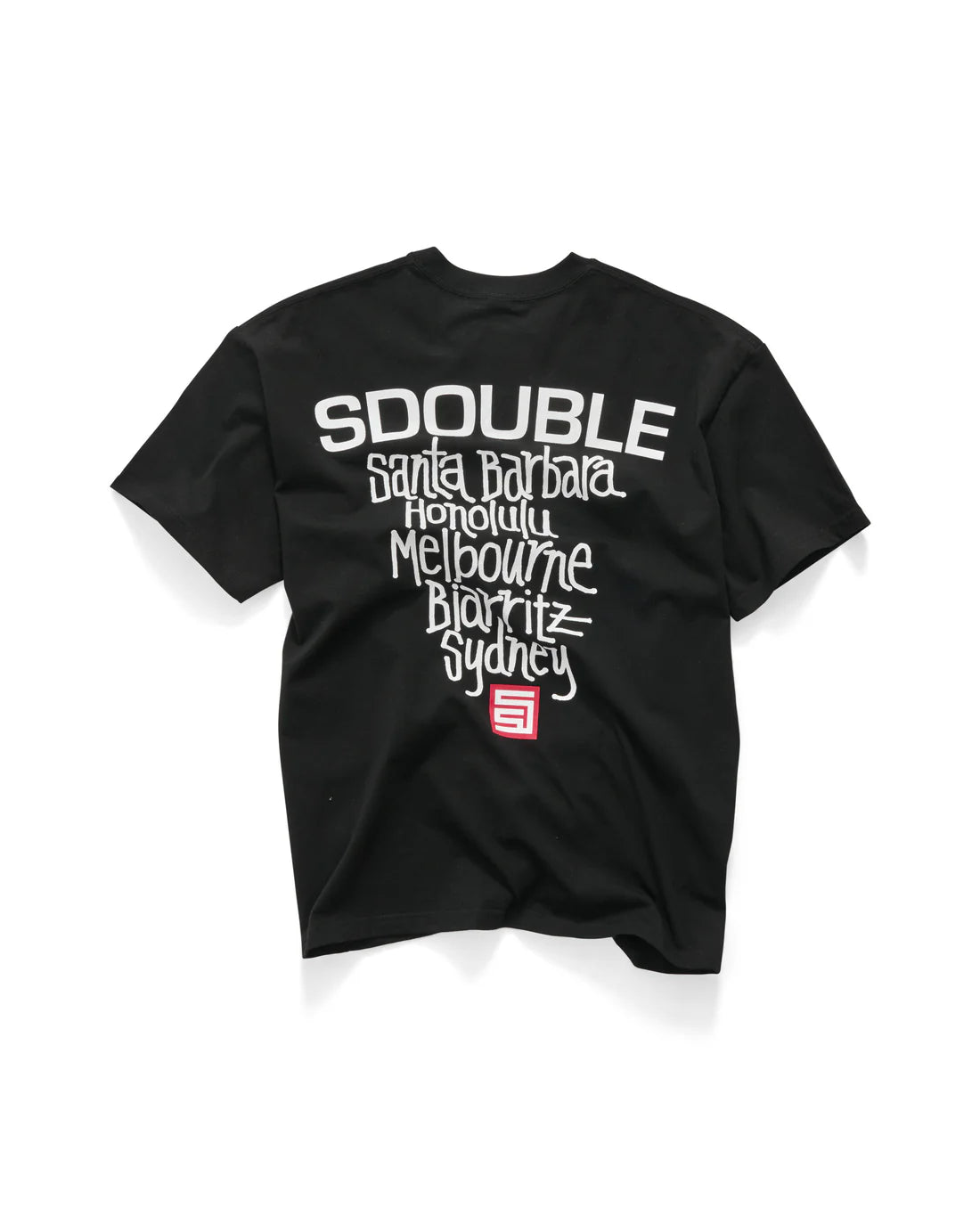 S-Double Cities SS Tee - Black - Stencil