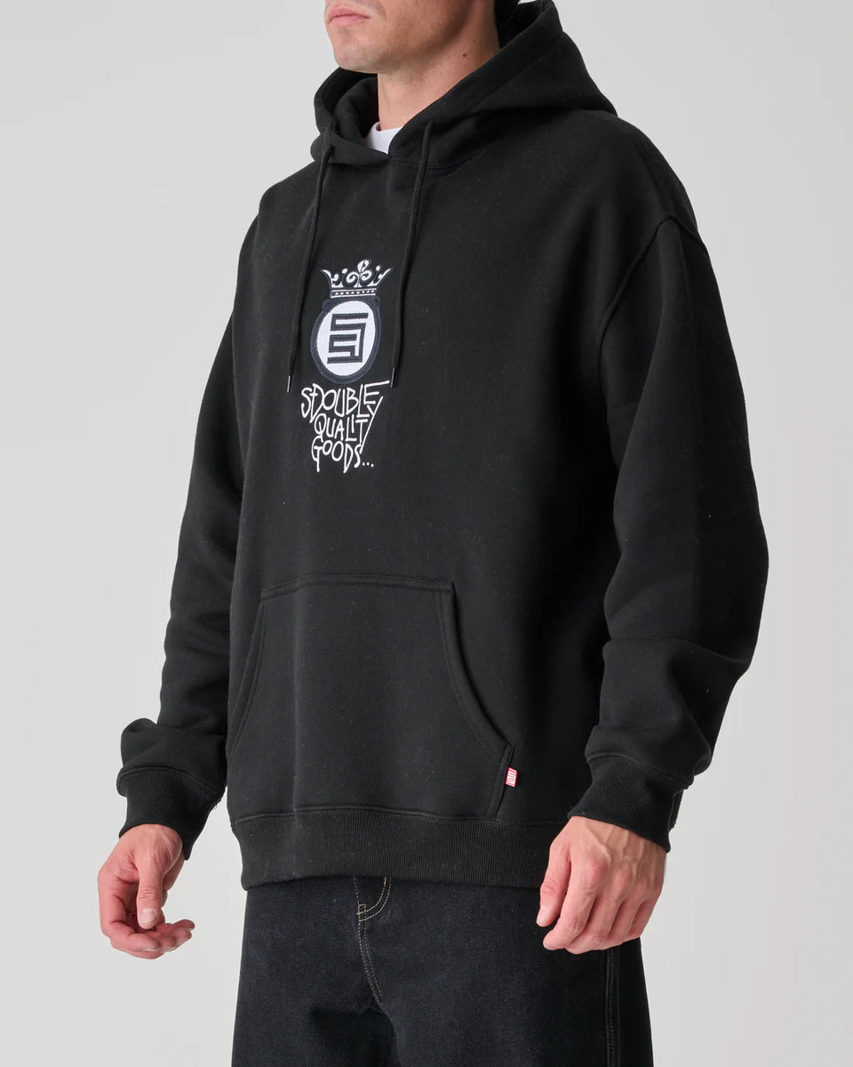 S-Double Crown Dot Hood - Black