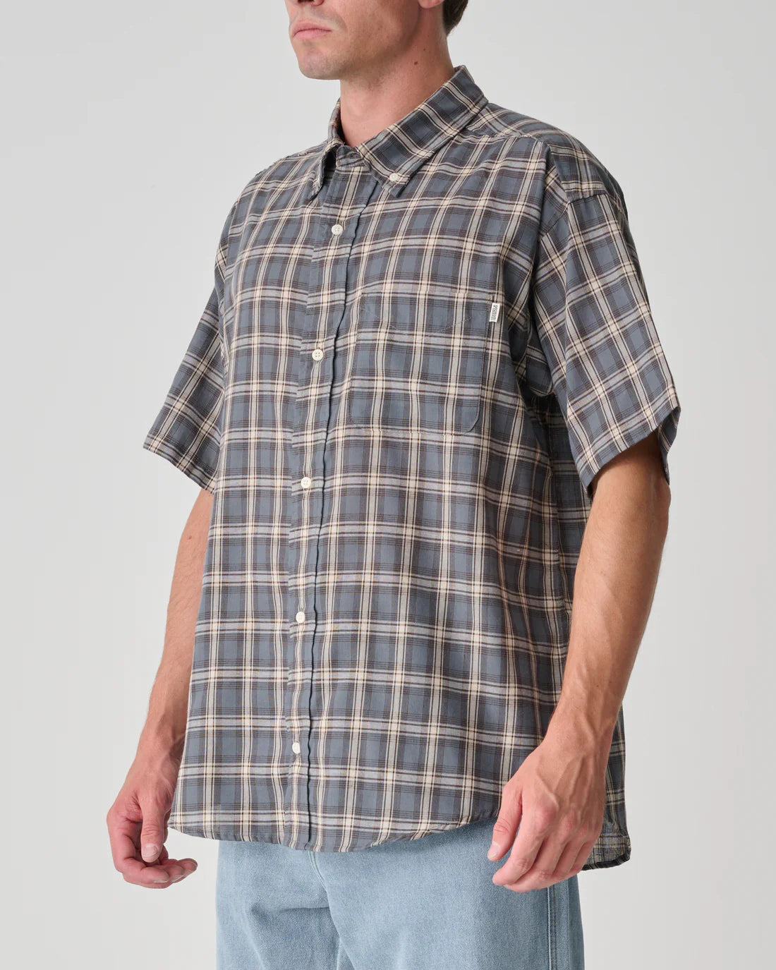 S-Double Alston SS Shirt - Blue - Stencil