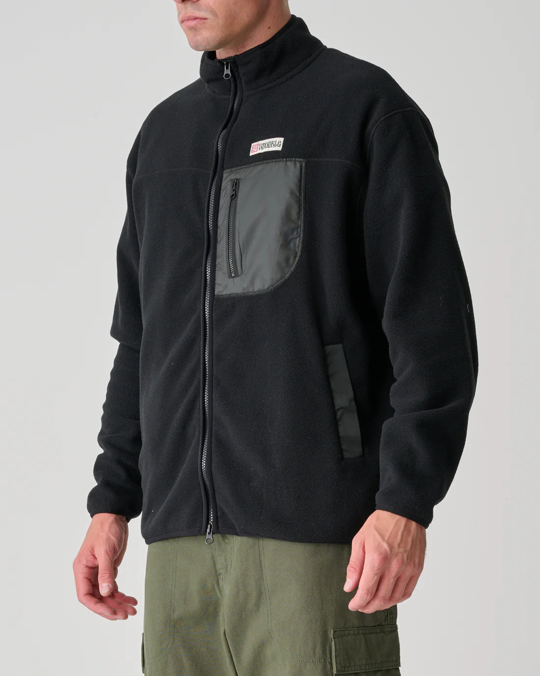 S-Double Polar Fleece Jacket - Black