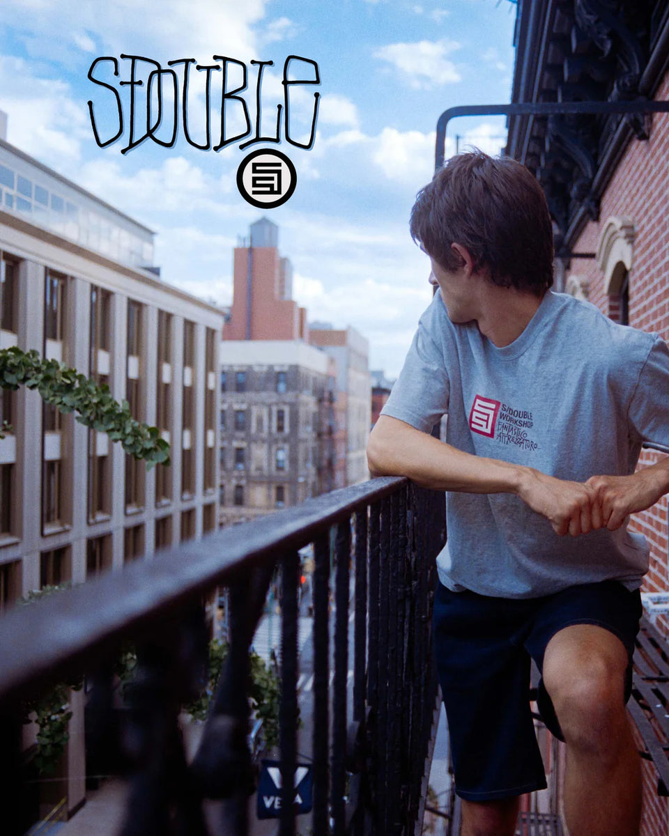 S-Double Fantastico SS Tee - Grey Heather