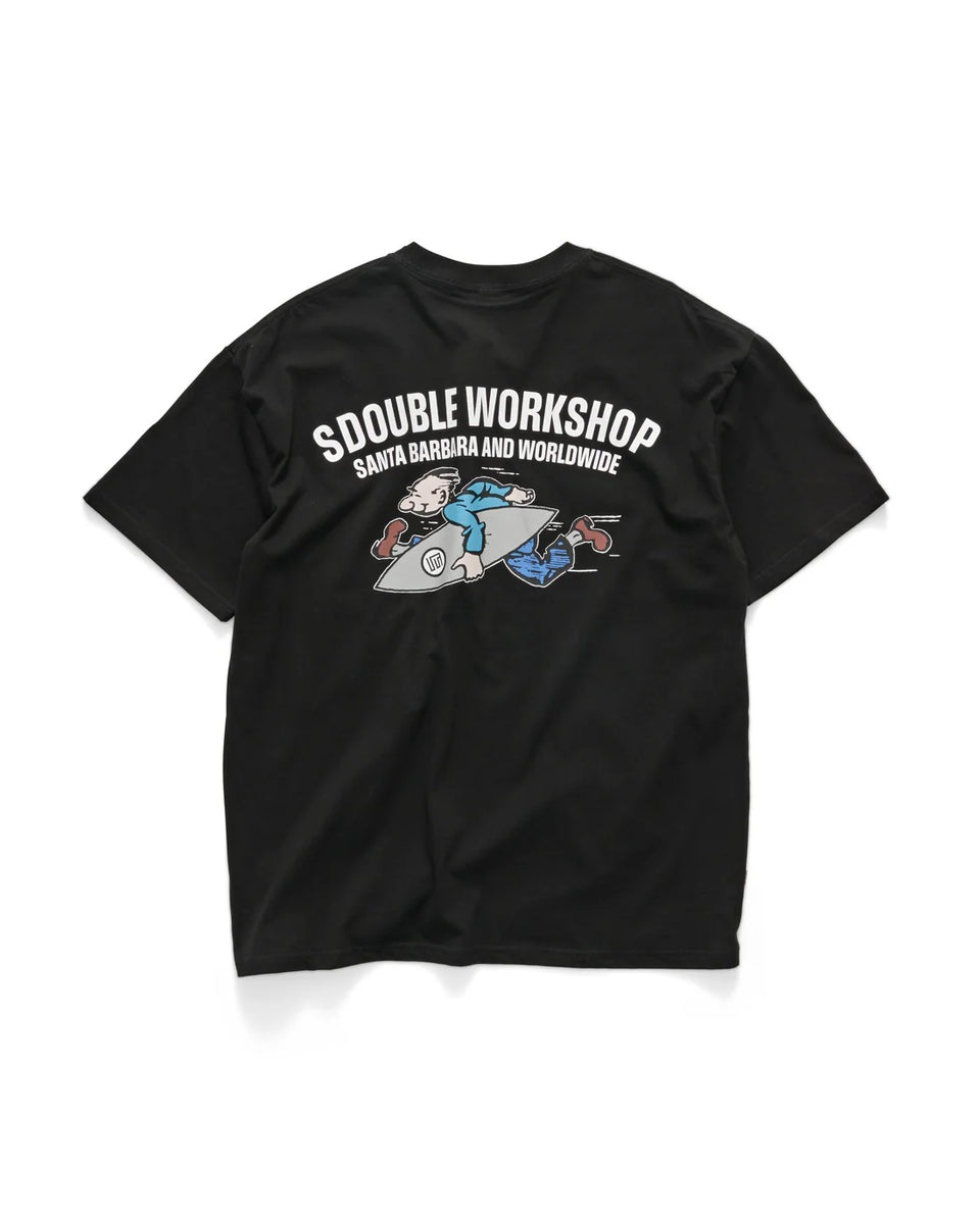 S-Double Running Man SS Tee - Black
