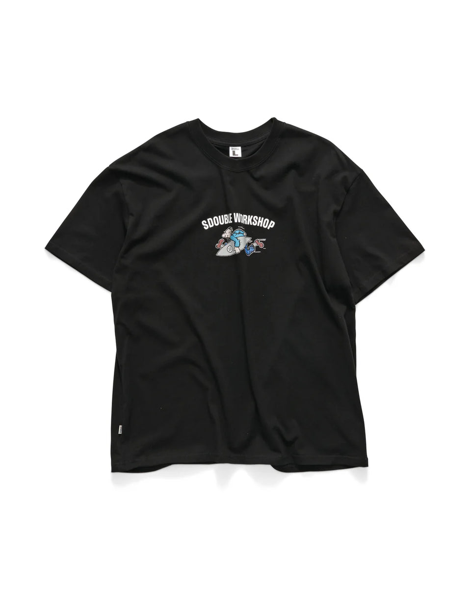 S-Double Running Man SS Tee - Black
