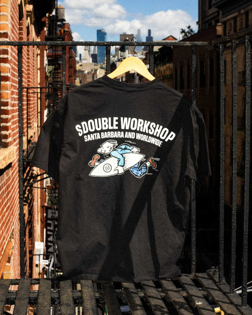 S-Double Running Man SS Tee - Black