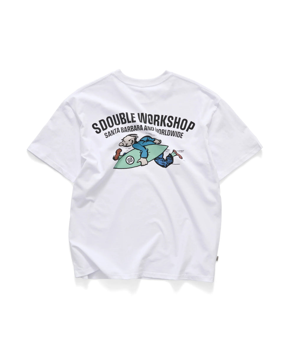 S-Double Running Man SS Tee - White
