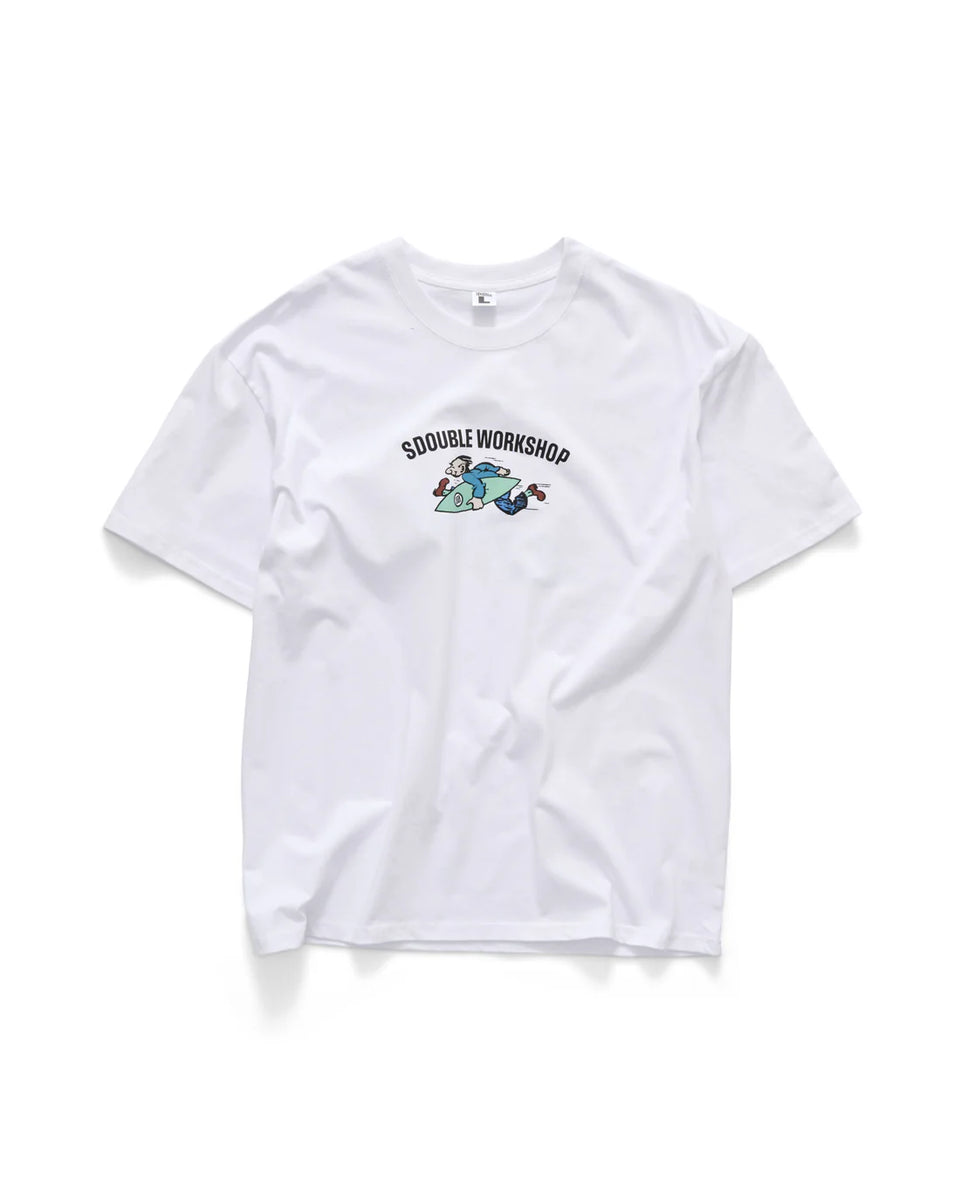 S-Double Running Man SS Tee - White