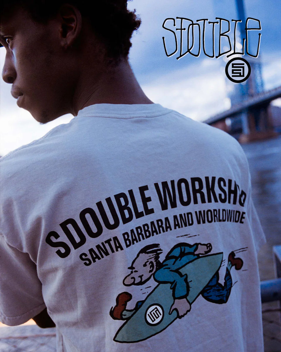 S-Double Running Man SS Tee - White