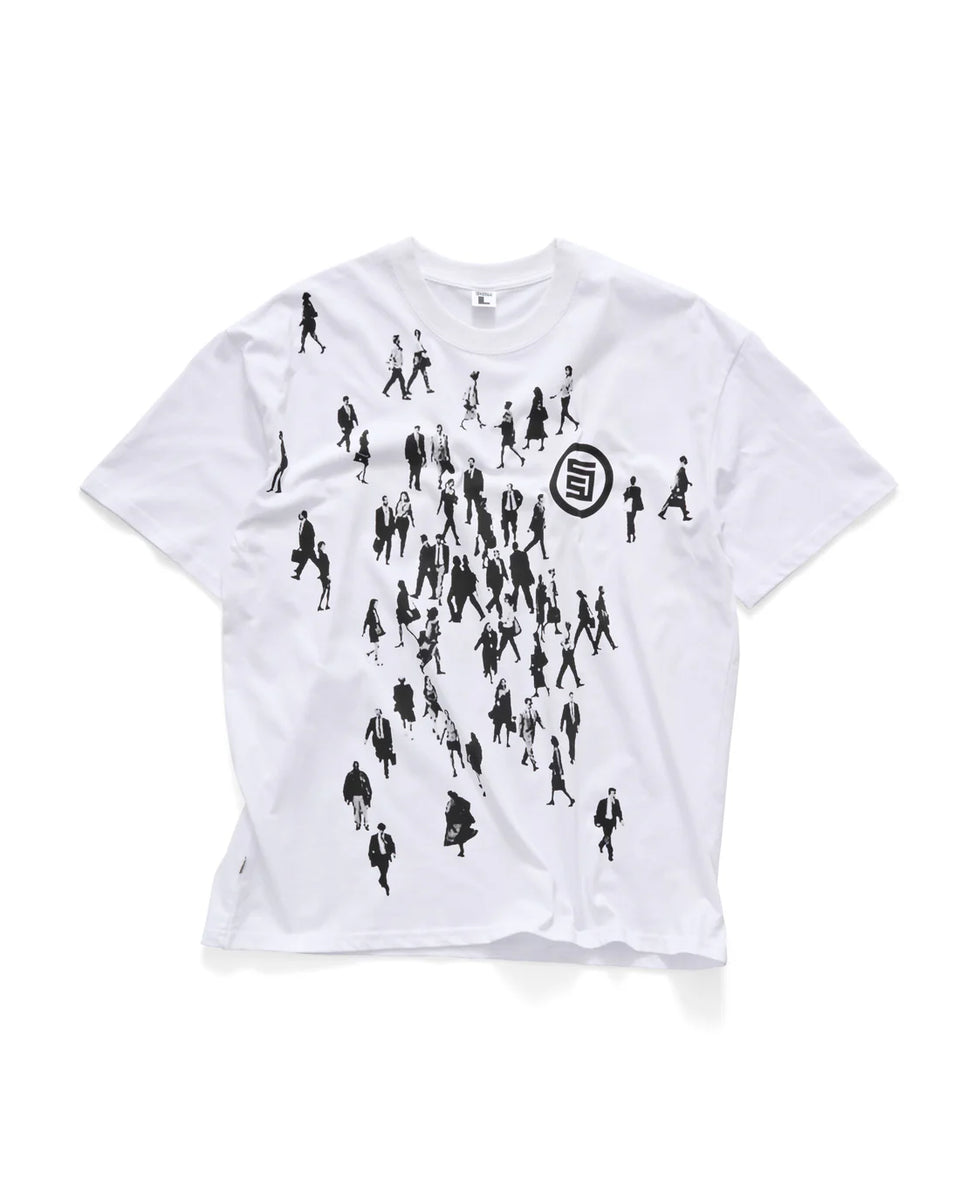 S-Double Crowd SS Tee - White