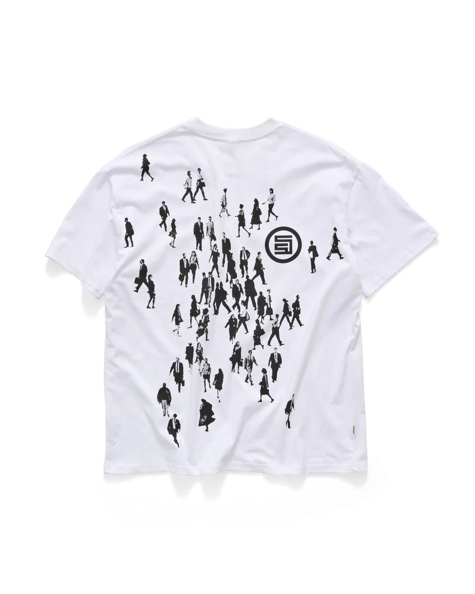 S-Double Crowd SS Tee - White