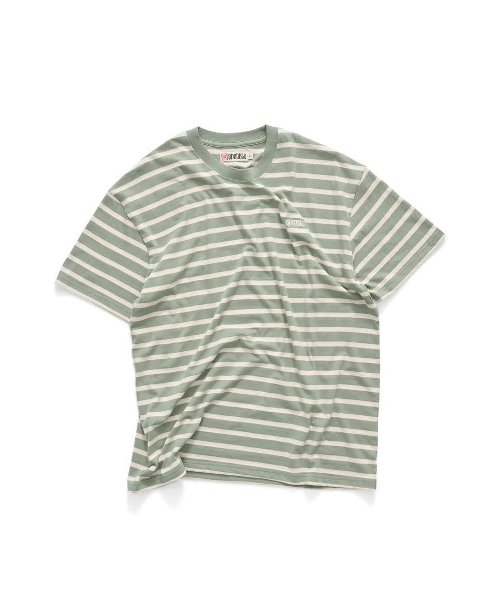 S-Double Stripe Tee - Green