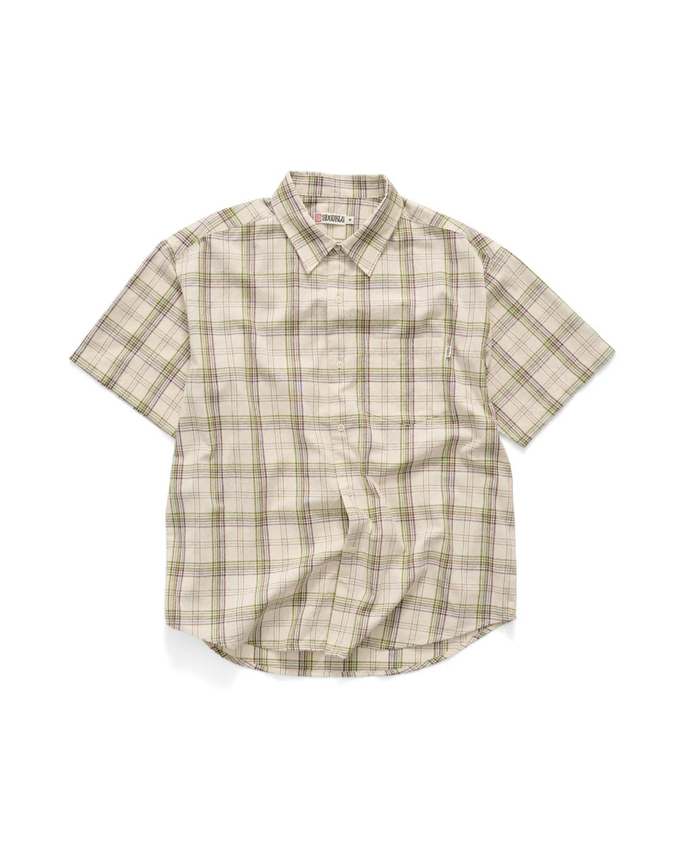 S-Double Channel Shirt - White/Green