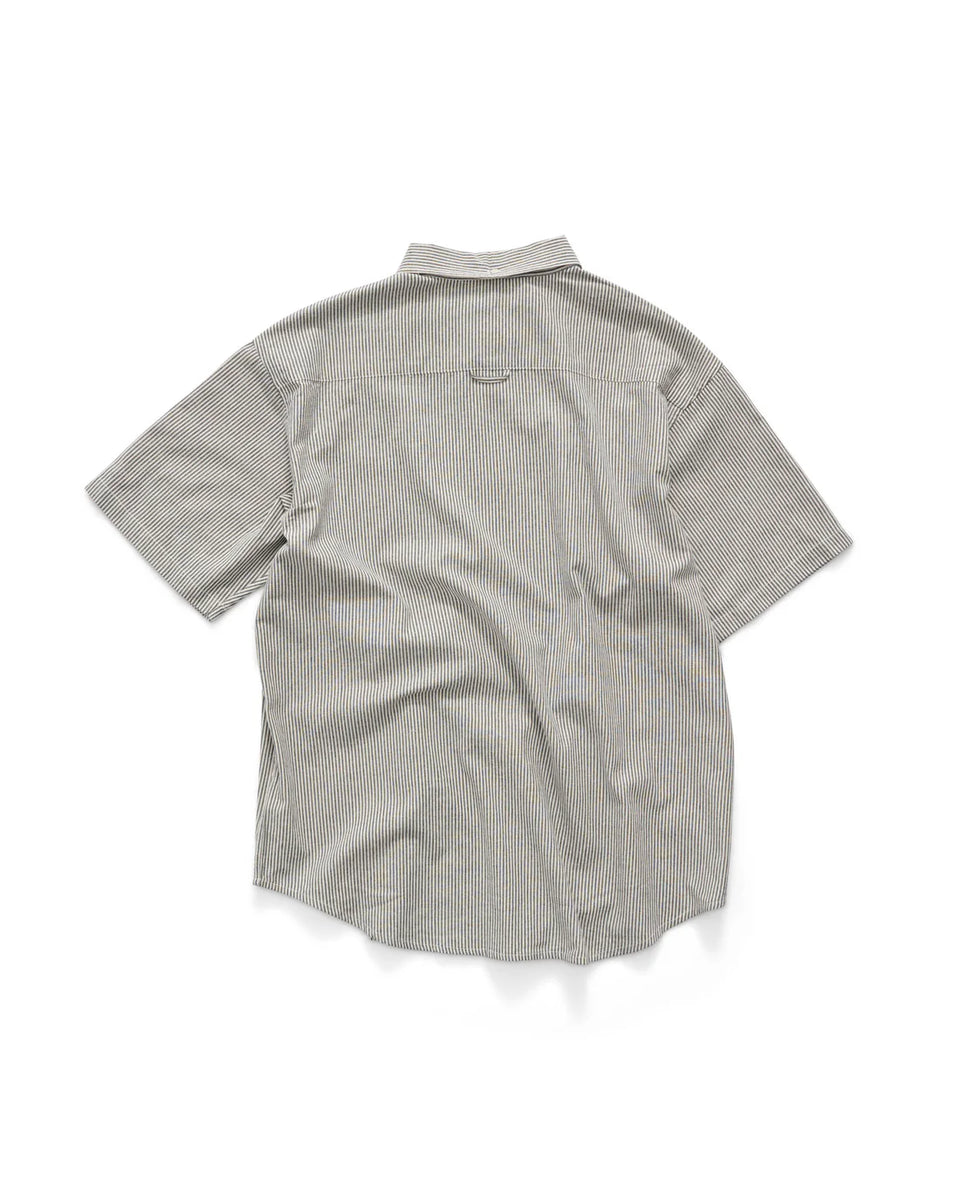 S-Double Bay Stripe SS Classic Shirt - Black/White Stripe