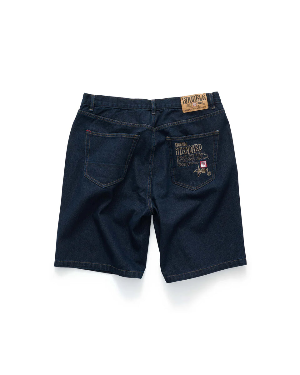 S-Double EMB 5 Pocket Short - One Rinse