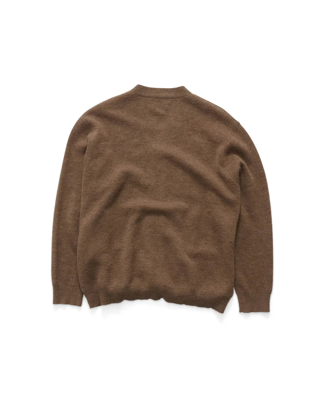 S-Double Knit Script Cardigan - Chocolate